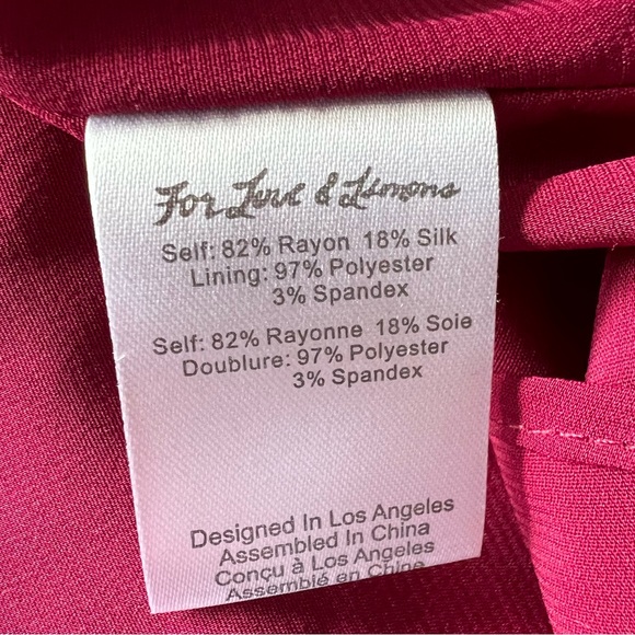 For Love And Lemons Raspberry Velvet Mini Dress | SMALL - Picture 9 of 10